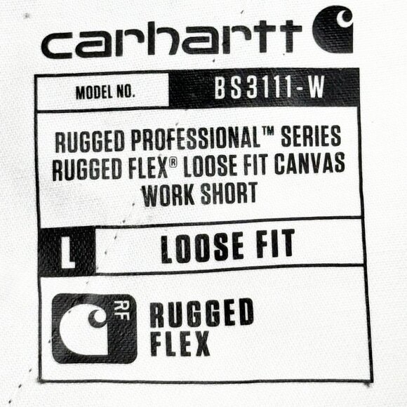 Carhartt Women's Rugged Flex Black Canvas Work Shorts Size 12 NWT 10" Inseam - Picture 5 of 11